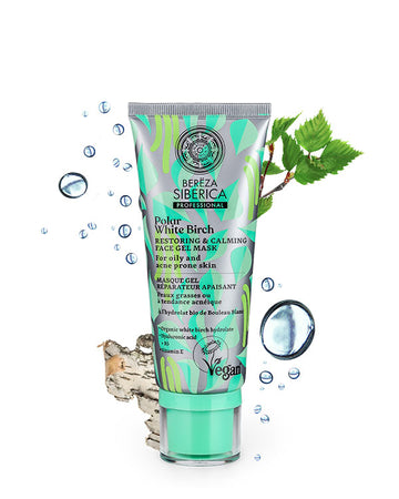 Natura Siberica Bereza Polar White Birch Restoring & Calming Face Gel Mask 100ml